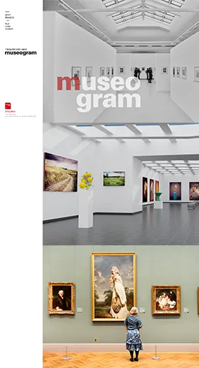 museogram 웹사이트 화면