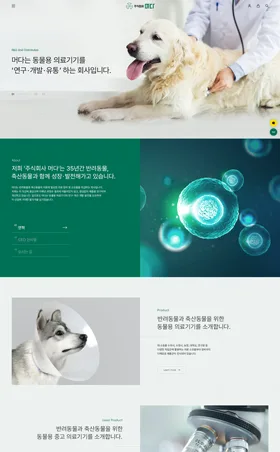 머다 웹사이트 화면